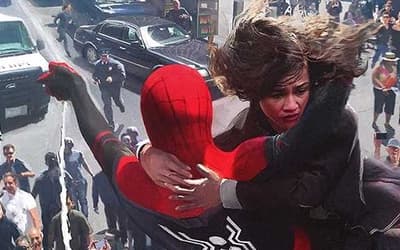 SPIDER-MAN: NO WAY HOME Keyframe Concept Art Sees Peter Parker And MJ On The Run From His &quot;Adoring&quot; Public