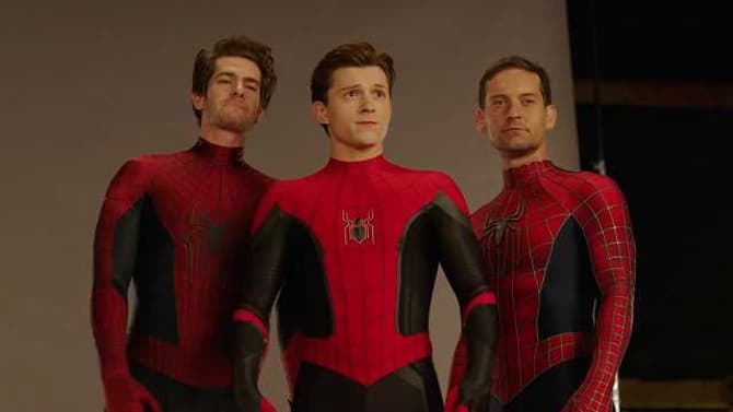 SPIDER-MAN: NO WAY HOME Special Features Teaser Reveals More Of The Spider-Men, Bloopers, And BTS Footage