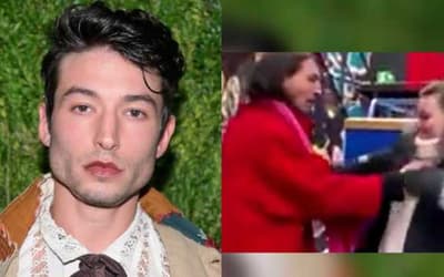 Shocking Footage Of JUSTICE LEAGUE's Ezra Miller Choking A Fan & Dragging Her To The Ground Emerges