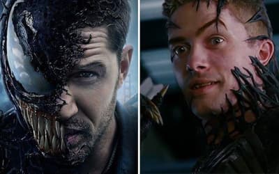 VENOM: Sony Shares Bizarre Mashup Pitting Tom Hardy Against Topher Grace - Are They Teasing Third Movie?