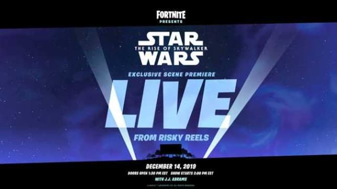 Exclusive STAR WARS: THE RISE OF SKYWALKER Scene To Be Shown Inside Massively Popular FORTNITE Game Next Week