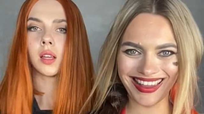 Scarlett Johansson And Margot Robbie Lookalikes Go Viral For Black Widow/Harley Quinn TikTok Team-Up