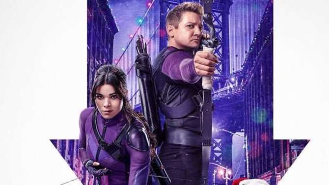 HAWKEYE: Jeremy Renner & Hailee Steinfeld Take Aim On Official Poster For The Upcoming Disney+ Series