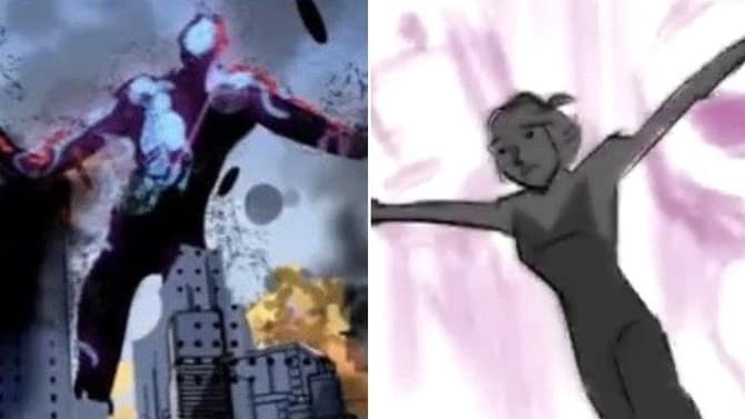 SPIDER-MAN: BEYOND THE SPIDER-VERSE First-Look Storyboards Feature Spider-Gwen &... The Abyss!?