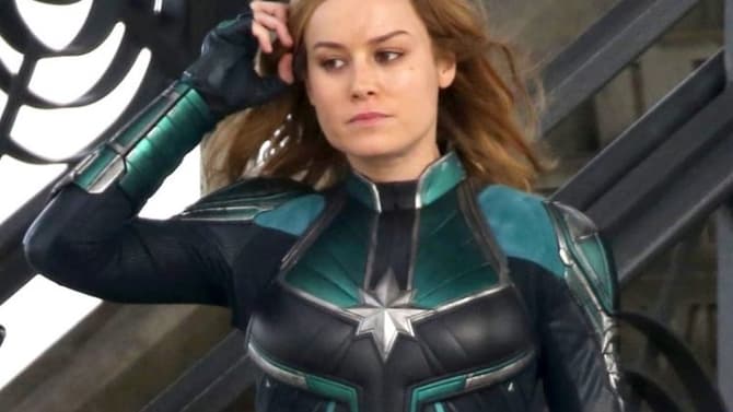 CAPTAIN MARVEL: New Set Photos & Video Show Brie Larson Filming An Action Scene On The Roof Of A Train