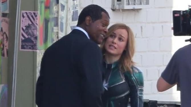 CAPTAIN MARVEL Meets A Very Young Nick Fury In Even More New Set Photos
